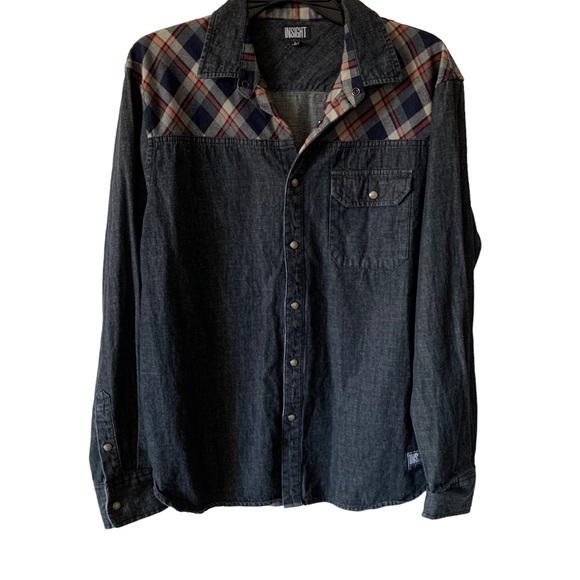 Insight Other - Insight Urban Outfitters Long-sleeve Western Denim Button Up Size L